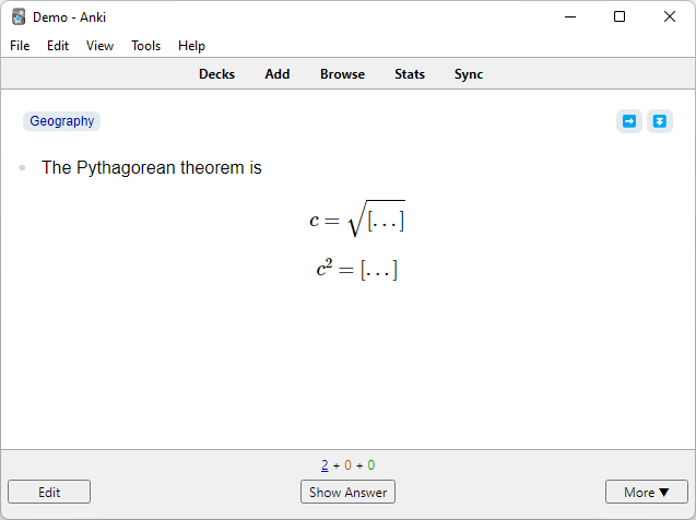replaceCloze front 1